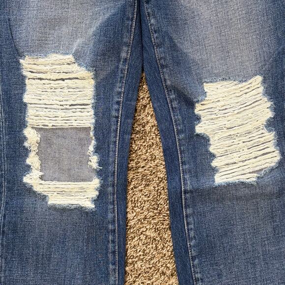 L'Agence Paris Adele Stove Pipe Jeans Size 24 High Rise Distressed Cropped NWT - Picture 5 of 12